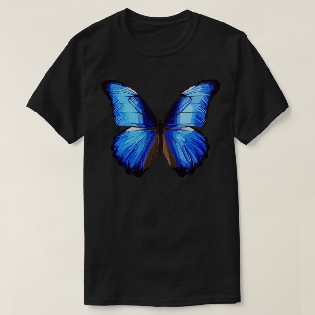 T-shirt Papillon bleu Morpho 4 (Design devant)