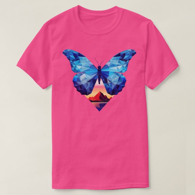 T-shirt Papillon bleu Morpho 9 (Design devant)