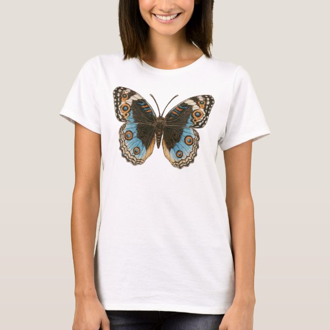 T-shirt Papillon bleu Pansy (Devant)