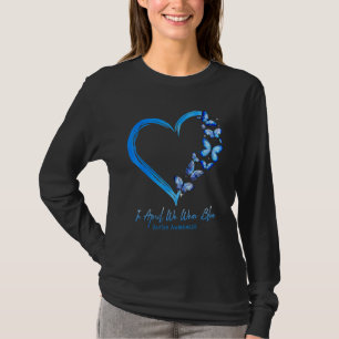 T-shirt Papillon cardiaque En Avril Nous Portons Autisme B