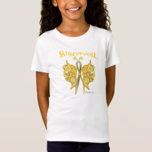 T-Shirt Papillon celtique de survivant - Cancer d'enfance