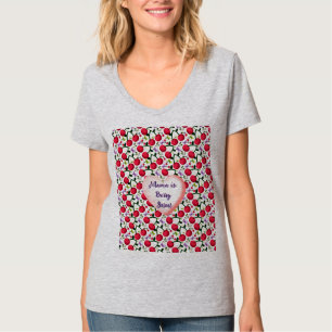 T-shirt Papillon Cerise Mignon personnalisé et sur mesure
