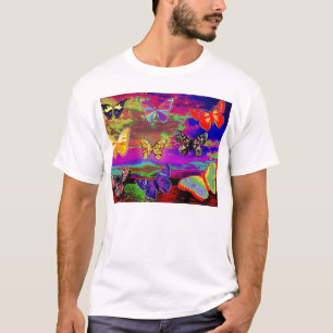 T-shirt Papillon-Chemise de Psychedellic