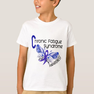 T-shirt Papillon chronique de tatouage de syndrome de