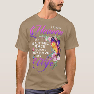 T-shirt Papillon Ciel Beau Ils Ont Ma Femme Garde