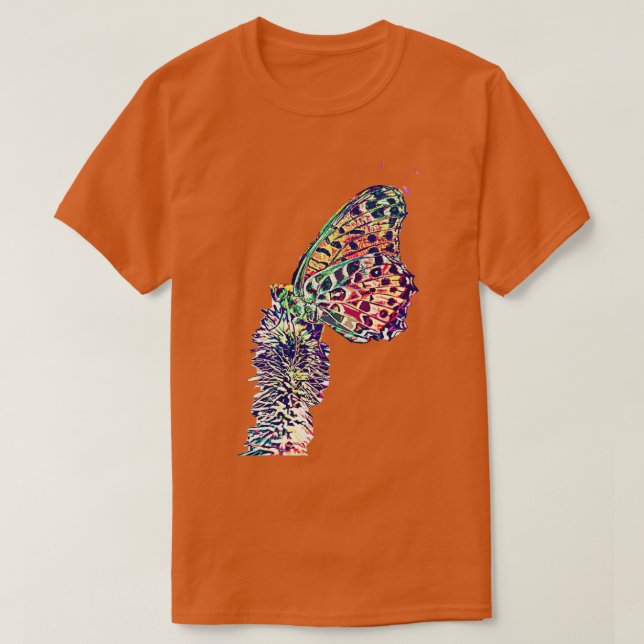 T-shirt papillon coloré (Design devant)