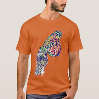 T-shirt papillon coloré