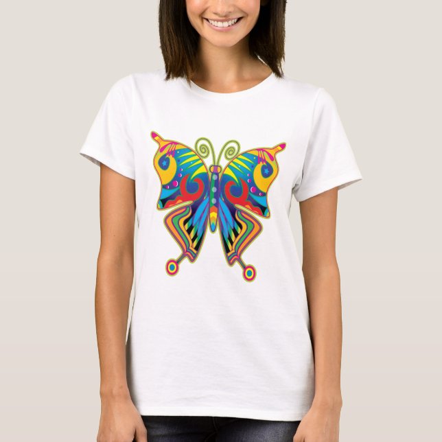 T-shirt Papillon coloré (Devant)