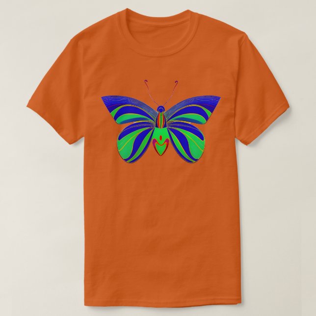 T-shirt papillon coloré 1 (Design devant)