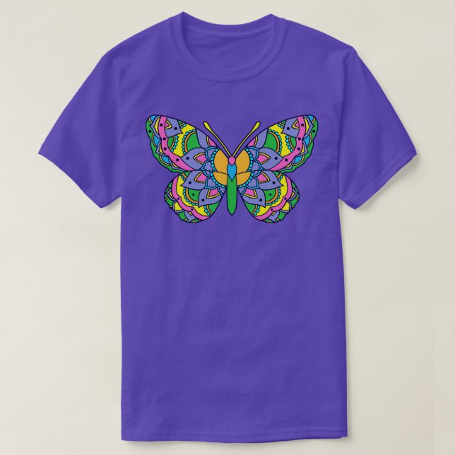 T-shirt Papillon coloré 1 (Design devant)