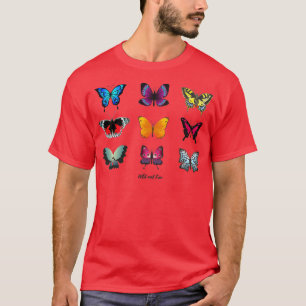 T-shirt Papillon coloré sauvage et gratuit