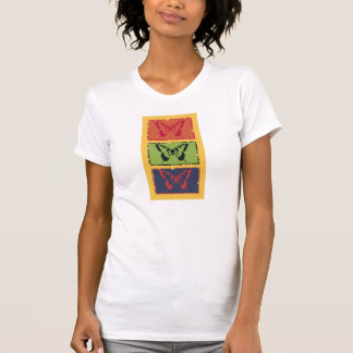 T-shirt Papillon coloré vintage Art 2