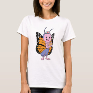 T-shirt Papillon comme infirmière