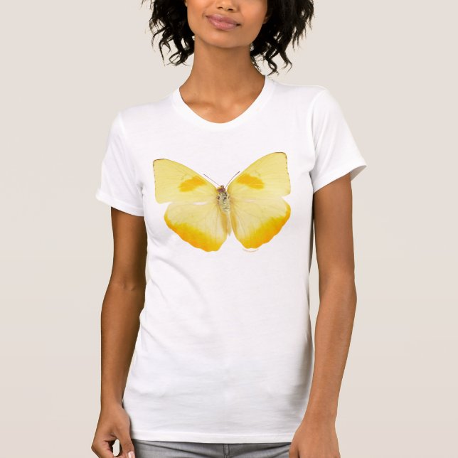 T-shirt Papillon commun de jaune d'herbe (Devant)