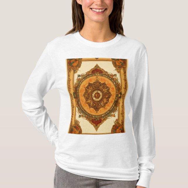 T-shirt Papillon complexe Mandala Boho Tee (Devant)