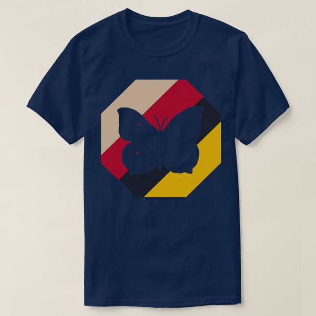 T-shirt Papillon conception printemps chenille estivale (Design devant)