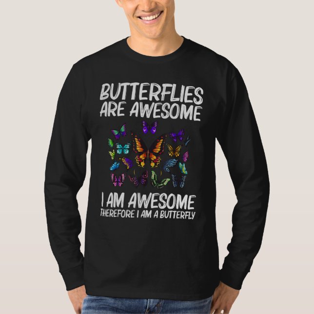 T-shirt Papillon cool Pour Hommes Femmes Monarque Papillon (Devant)