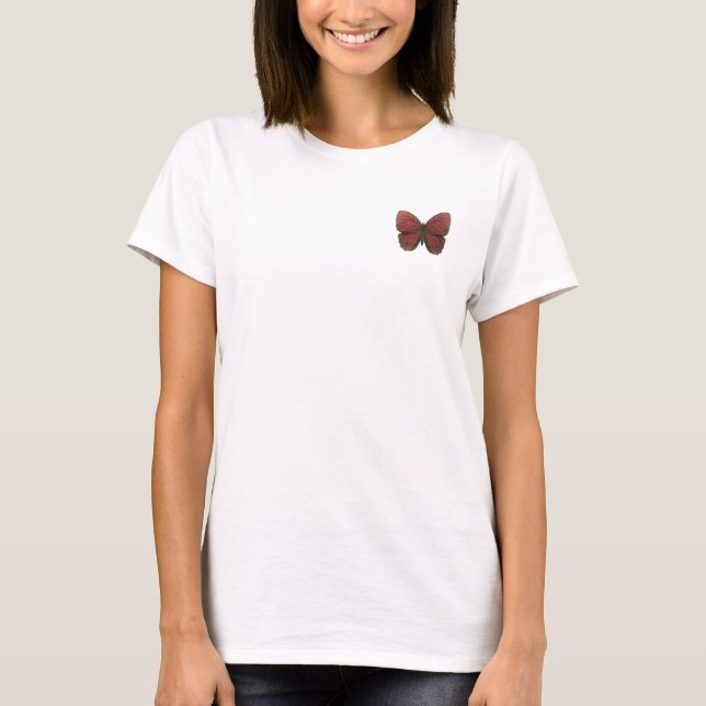 T-shirt Papillon Coq Rouge (Devant)