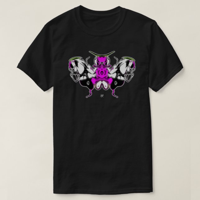 T-shirt papillon coquelicot 2 (Design devant)