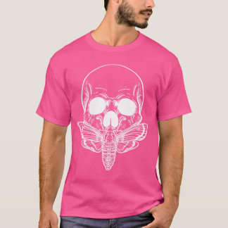 T-shirt Papillon Crâne gothique Moth Punk Rock Skeleton Ho