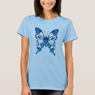 T-shirt Papillon dans le visage des femmes