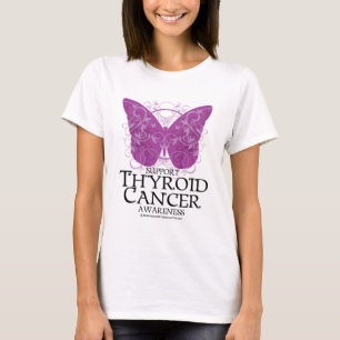 T-shirt Papillon de cancer de la thyroïde