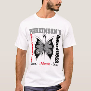 T-shirt Papillon de conscience de :maladie de Parkinson