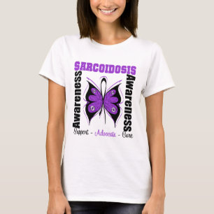 T-shirt Papillon de conscience de sarcoïdose