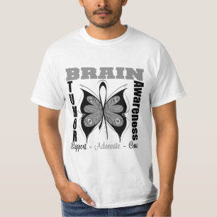 T-shirt Papillon de conscience de tumeur cérébrale
