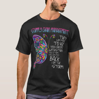 T-shirt Papillon de gestion de la chaîne d'approvisionneme