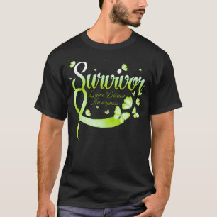 T-shirt Papillon de la sensibilisation à la maladie de Lym