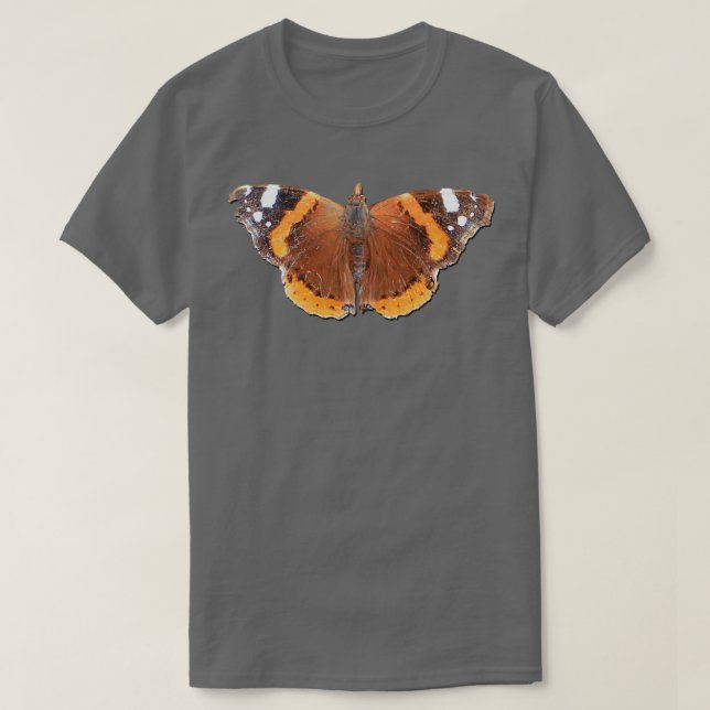 T-shirt Papillon de l'amiral rouge 5 (Design devant)
