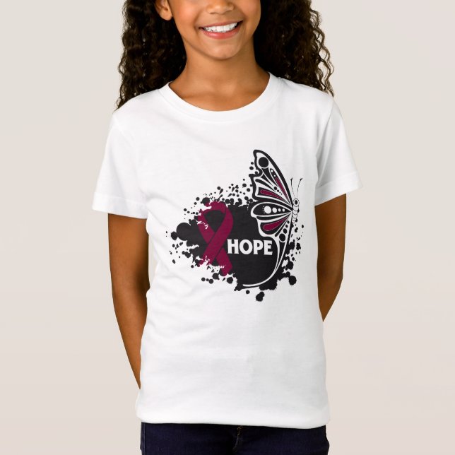 T-Shirt Papillon de l'amyloïdose Hope (Devant)