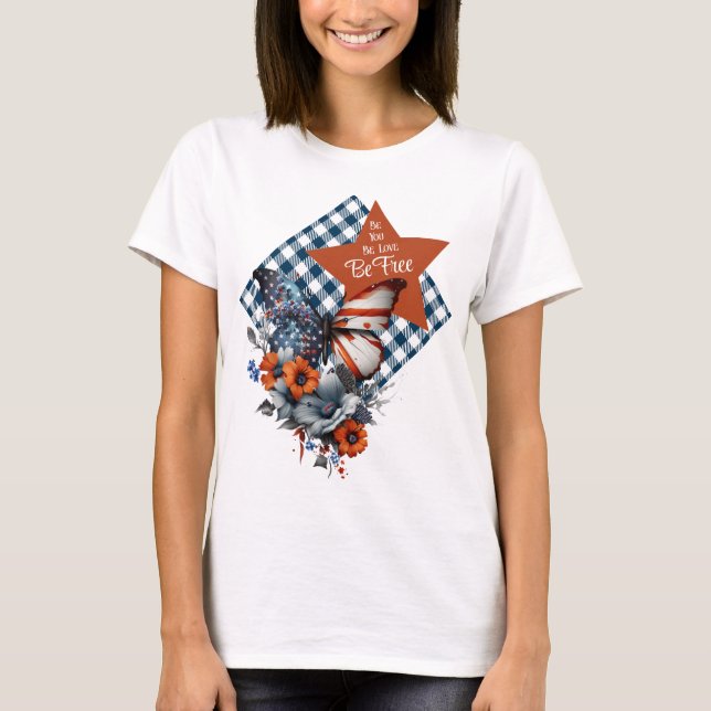 T-shirt Papillon de liberté (Devant)