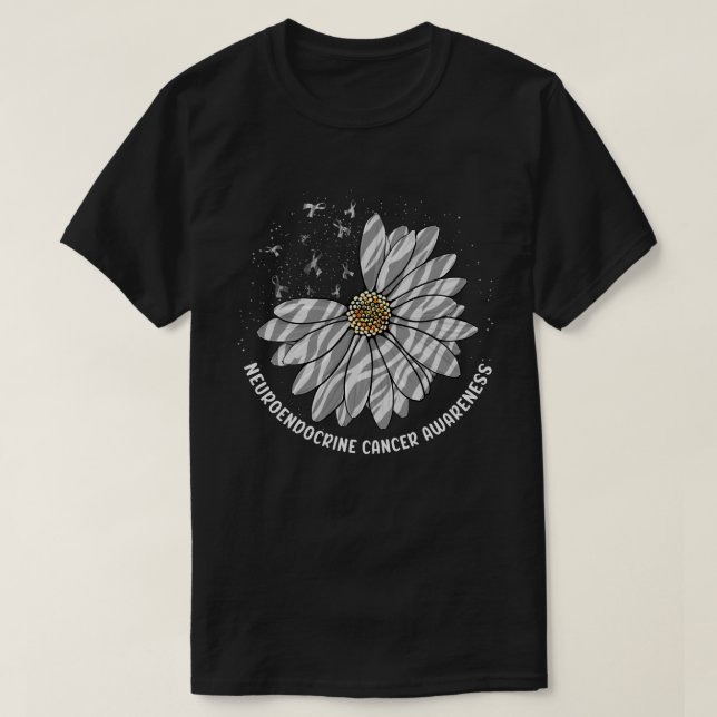 T-shirt Papillon de marguerite Zebra Ruban Neuroendocrine  (Design devant)