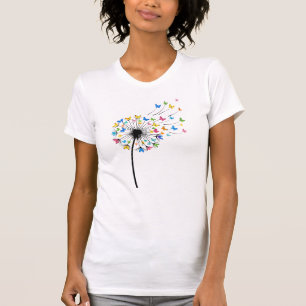 T-shirt Papillon de pissenlit en vol