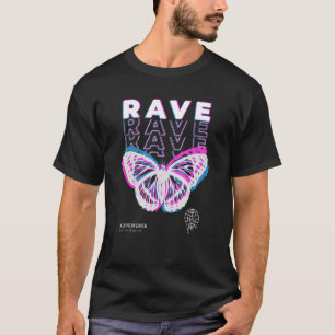 T-shirt Papillon de Rave Techno Hardtechno Fête
