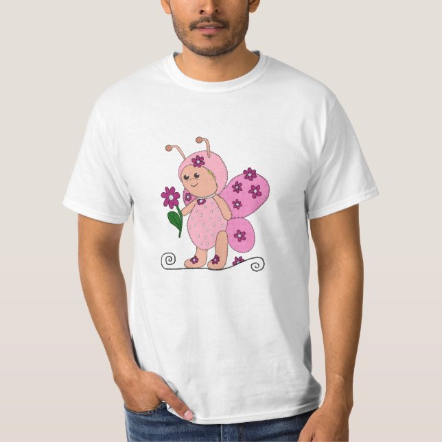 T-shirt Papillon de roses (Devant)