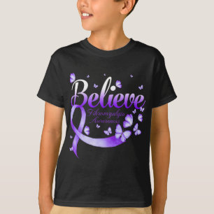 T-shirt Papillon de sensibilisation à la fibromyalgie