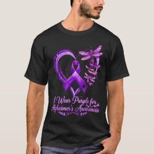 T-shirt Papillon de sensibilisation à la maladie d'Alzheim