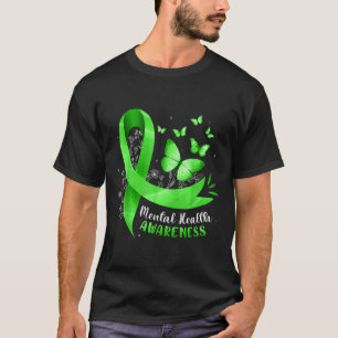T-shirt Papillon de sensibilisation à la santé mentale Rub