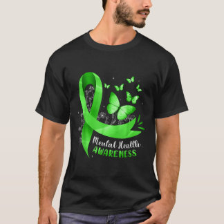 T-shirt Papillon de sensibilisation à la santé mentale Rub