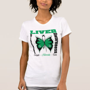 T-shirt Papillon de sensibilisation aux maladies du foie