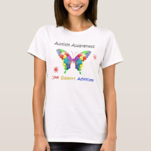 T-shirt Papillon de sensibilisation sur l'autisme