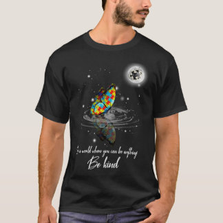 T-shirt Papillon De sensibilisation sur l'autisme Dans Un 
