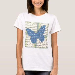 T-shirt Papillon de slogan