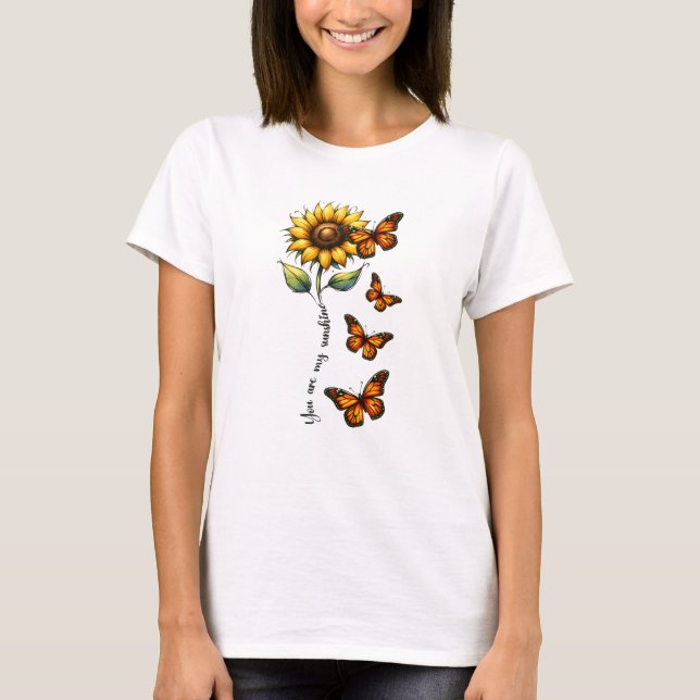 T-shirt Papillon de soleil Été Vibes (Devant)