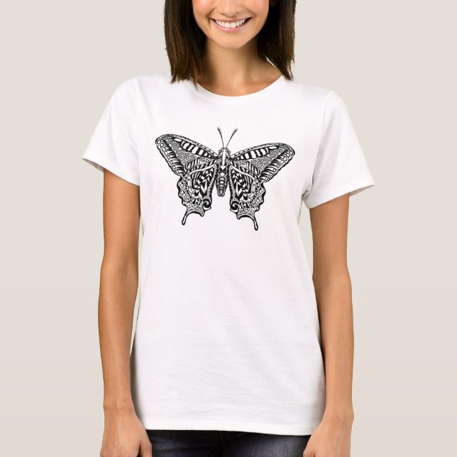 T-shirt Papillon de style (Devant)