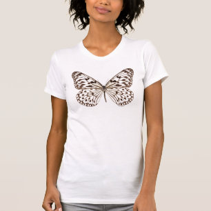 T-shirt Papillon de tigre de châtaigne