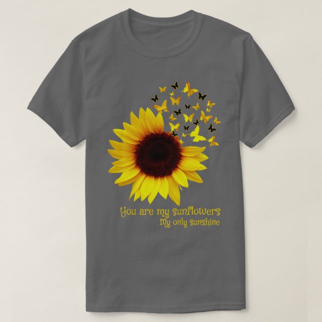 T-shirt Papillon de tournesol (Design devant)